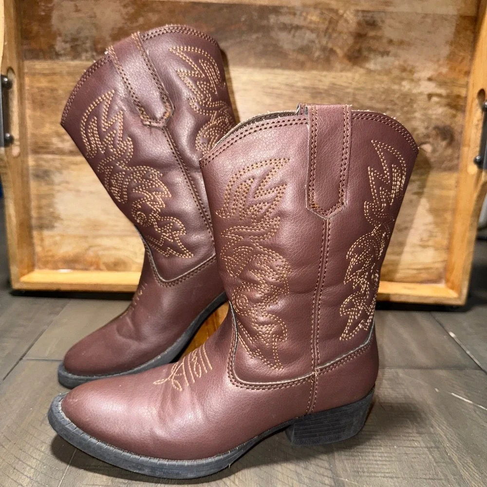Deer StagKids Brown Cowboy Western Boots‎ Toddler Costume